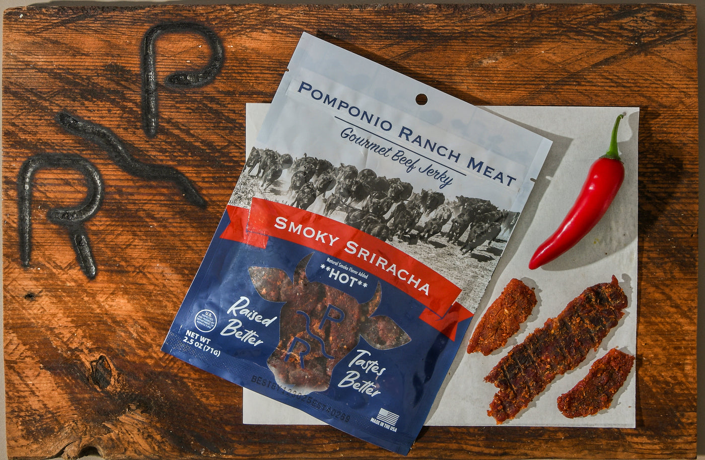 Angus Beef Jerky: Smoky Sriracha